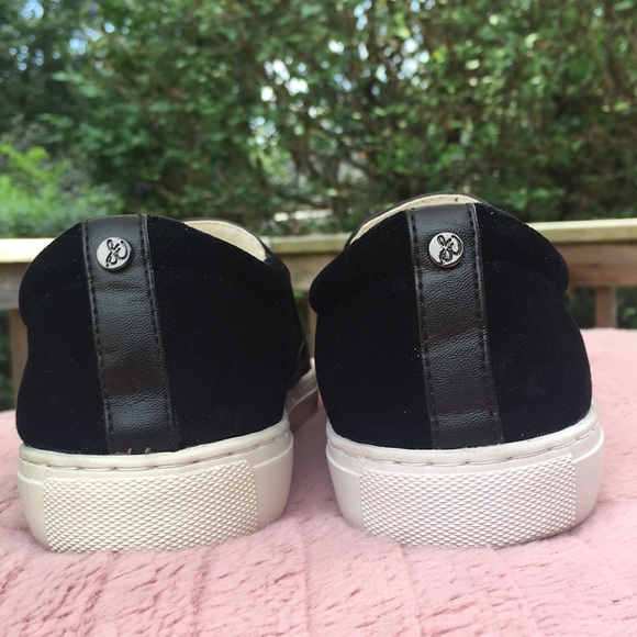 HP!💎 Sam Edelman, Lacey Black Velvet, Slip On Sneaker, Sz 7.5 - Picture 6 of 10